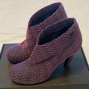 United Nude "Fold Hi Neon Pink Riz" Ankle Boots (Size 8.5 US)